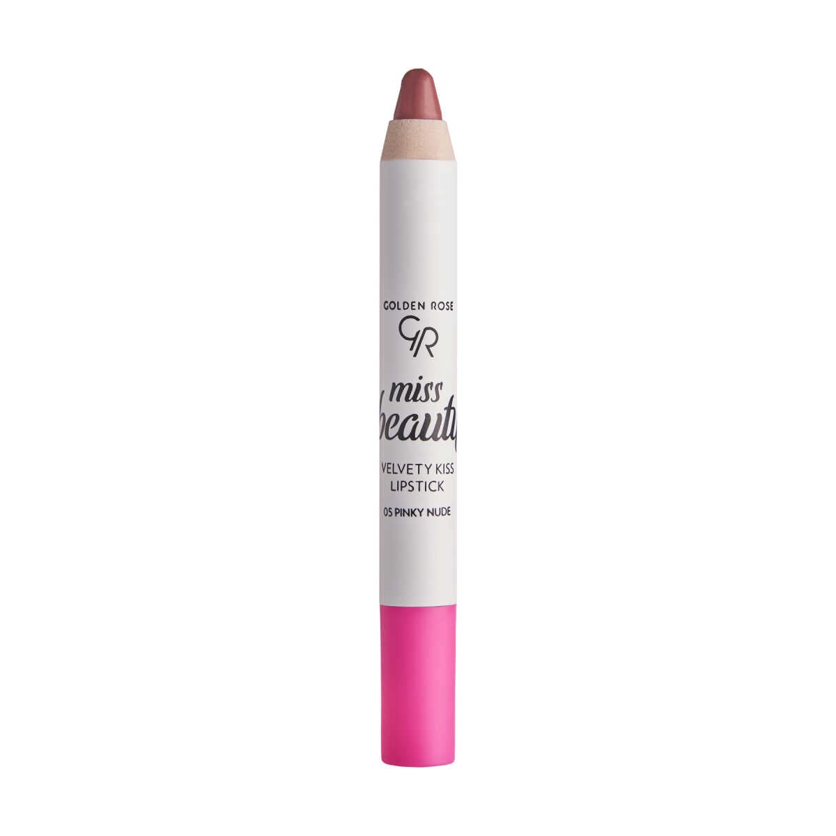 Уцінка! Помада-олівець для губ Golden Rose Miss Beauty Velvety Kiss Lipstick 05 Pink Nude, 3.5 г